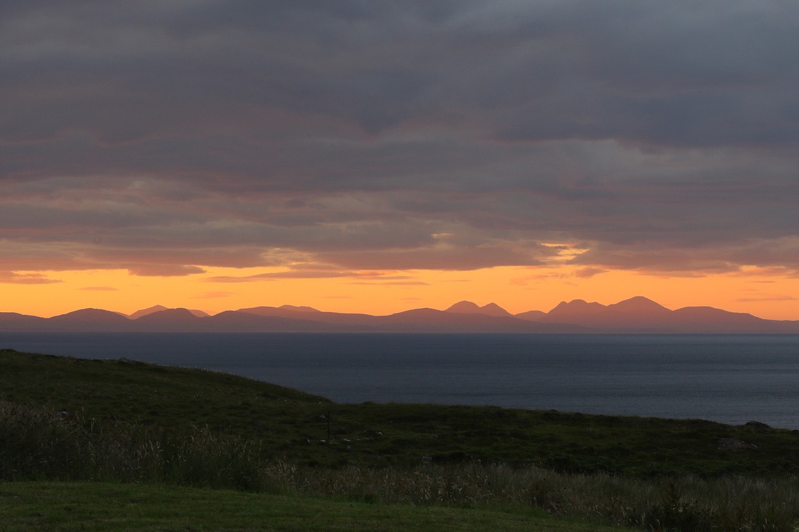 Pooltiel House - self catering on Skye - summer sunset