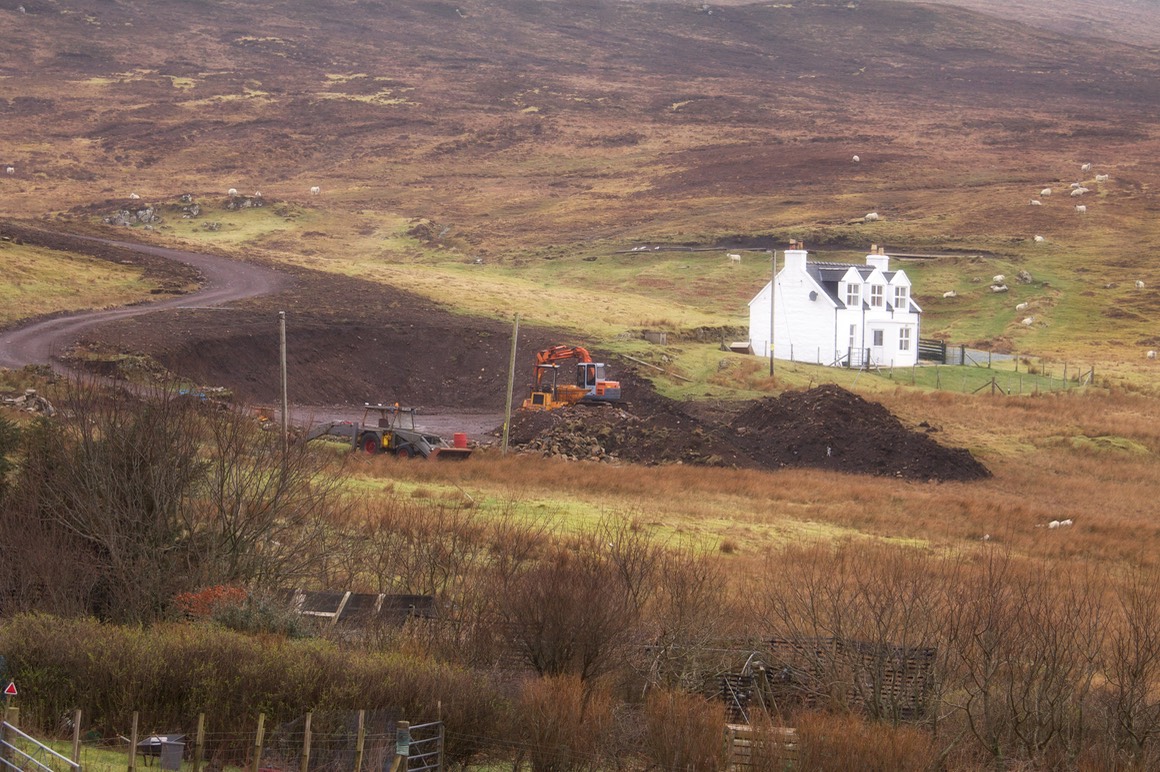 Pooltiel House-Scottish-holiday-home-clearing-of-the-site